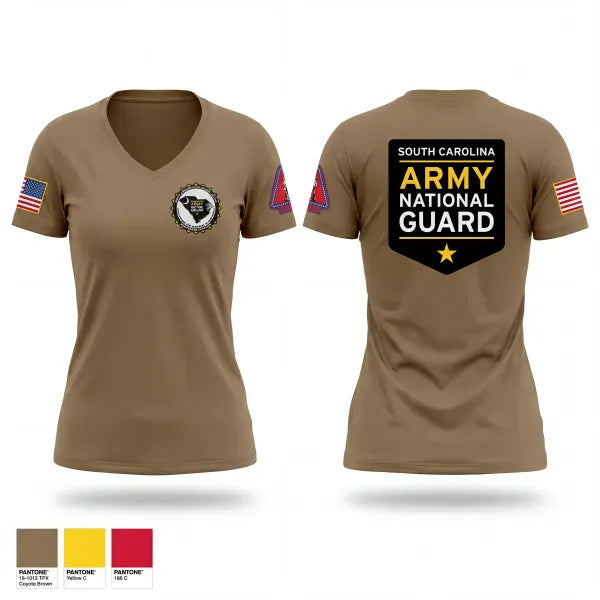 Womens Short Sleeve Vneck Shirt, R&R, National Guard, Teamtime, Team time, sublimation, custom sports apparel, team uniforms, spirit wear, spiritwear, sports uniforms, custom shirts, team store, custom team store, fundraiser sports, apparel fundraiser