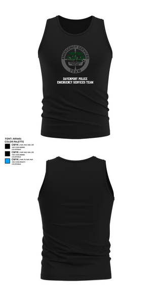 Tank Top, Davenport Police Emergency Services Team, , Teamtime, Team time, sublimation, custom sports apparel, team uniforms, spirit wear, spiritwear, sports uniforms, custom shirts, team store, custom team store, fundraiser sports, apparel fundraiser