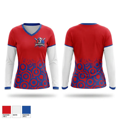 JJB Women's Long Sleeve V-neck Shirt - 1