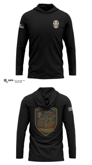 Long Sleeve Hooded Sun Shirt, Heritage Companies Security Services Division, , Teamtime, Team time, sublimation, custom sports apparel, team uniforms, spirit wear, spiritwear, sports uniforms, custom shirts, team store, custom team store, fundraiser sports, apparel fundraiser