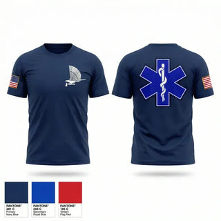 Old School Cotton Feel Shirt, Hawk Springs Fire and Rescue, EMS/EMT, Teamtime, Team time, sublimation, custom sports apparel, team uniforms, spirit wear, spiritwear, sports uniforms, custom shirts, team store, custom team store, fundraiser sports, apparel fundraiser
