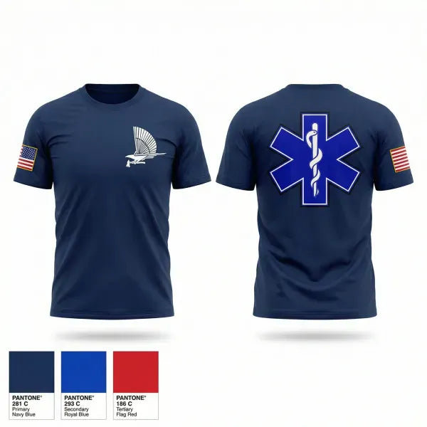 Hawk Springs Fire and Rescue 89849789 Old School Cotton Feel Shirt - 1