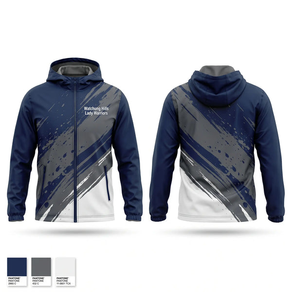 Windbreaker, Watchung Hills Lady Warriors, Softball, Teamtime, Team time, sublimation, custom sports apparel, team uniforms, spirit wear, spiritwear, sports uniforms, custom shirts, team store, custom team store, fundraiser sports, apparel fundraiser