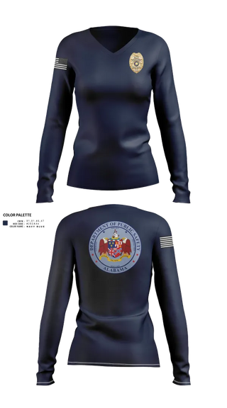 Womens Long Sleeve Vneck Shirt, Elite Guardians, , Teamtime, Team time, sublimation, custom sports apparel, team uniforms, spirit wear, spiritwear, sports uniforms, custom shirts, team store, custom team store, fundraiser sports, apparel fundraiser