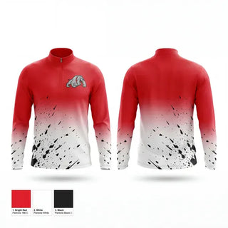 Quarter Zip Jacket, Quinter Bulldogs, Cross Country, Teamtime, Team time, sublimation, custom sports apparel, team uniforms, spirit wear, spiritwear, sports uniforms, custom shirts, team store, custom team store, fundraiser sports, apparel fundraiser