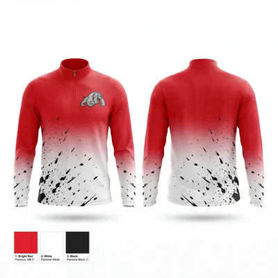 Quinter Bulldogs 54035034 Quarter Zip Jacket - 1