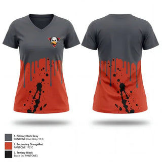 Womens Short Sleeve Vneck Shirt, Ducks, Softball, Teamtime, Team time, sublimation, custom sports apparel, team uniforms, spirit wear, spiritwear, sports uniforms, custom shirts, team store, custom team store, fundraiser sports, apparel fundraiser