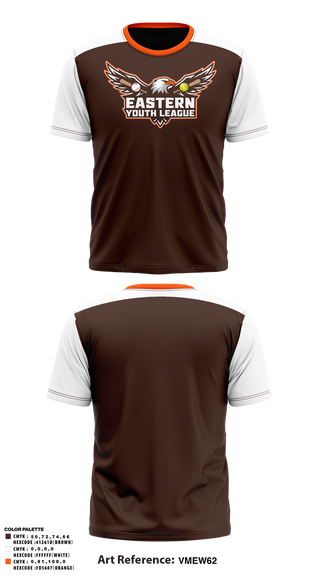 Short Sleeve Performance Shirt, Eastern Youth League, Baseball, Teamtime, Team time, sublimation, custom sports apparel, team uniforms, spirit wear, spiritwear, sports uniforms, custom shirts, team store, custom team store, fundraiser sports, apparel fundraiser