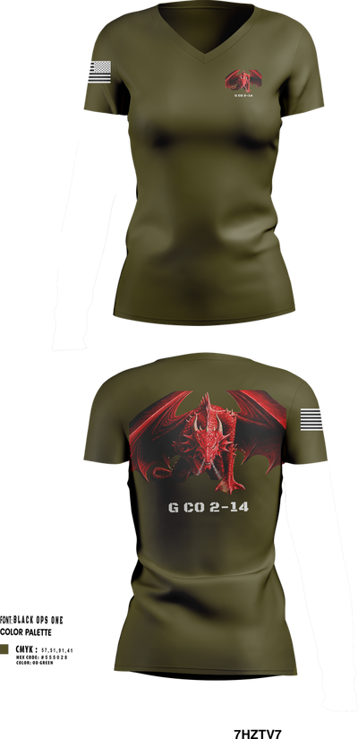 G co 2-14 74845469 Women's Short Sleeve V-neck Shirt - 251