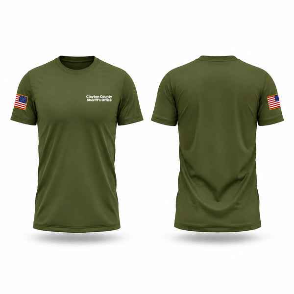 Clayton County Sheriff’s Office Old School Cotton Feel Shirt - 1