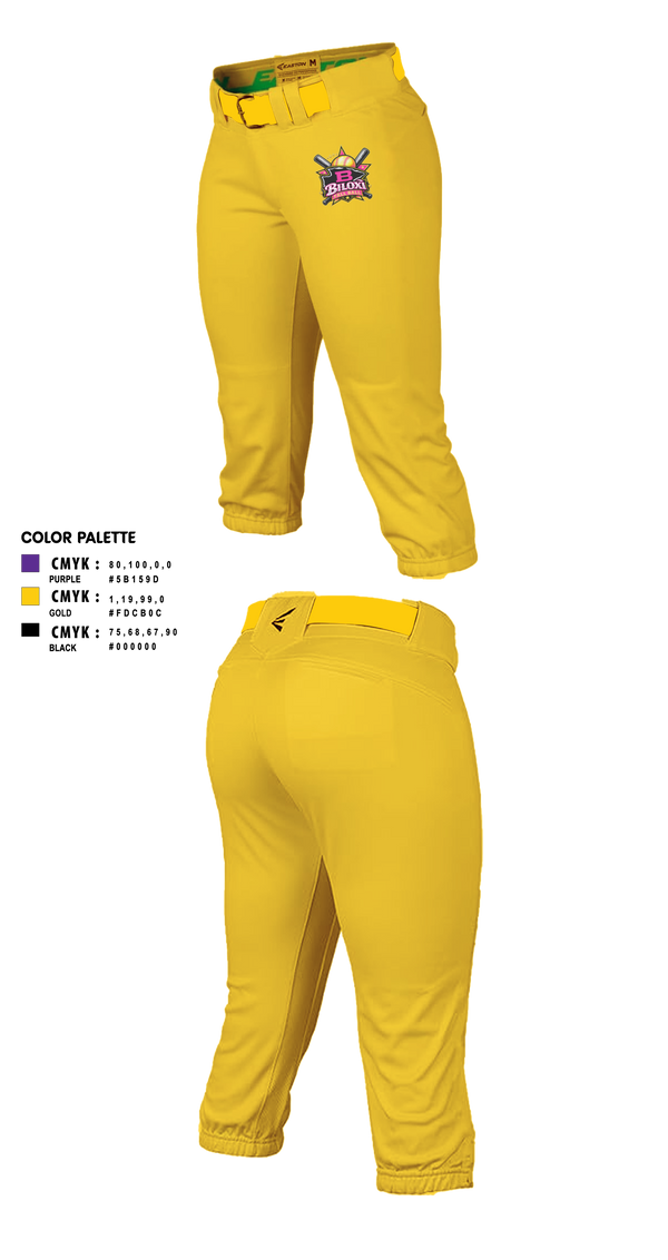 Softball Pants, Biloxi, Softball, Teamtime, Team time, sublimation, custom sports apparel, team uniforms, spirit wear, spiritwear, sports uniforms, custom shirts, team store, custom team store, fundraiser sports, apparel fundraiser