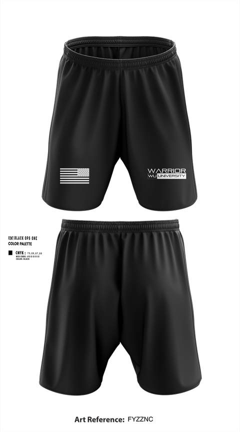 Athletic Shorts With Pockets, Warrior University, , Teamtime, Team time, sublimation, custom sports apparel, team uniforms, spirit wear, spiritwear, sports uniforms, custom shirts, team store, custom team store, fundraiser sports, apparel fundraiser