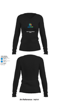James Island Elementary School 89808231 Women's Long Sleeve V-neck Shirt - 34