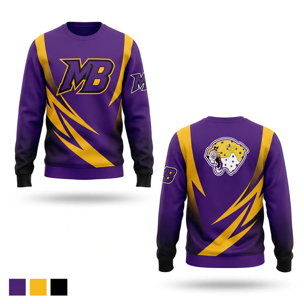 Crew Neck Sweatshirt, Mo Better Jaguars, Track & Field, Teamtime, Team time, sublimation, custom sports apparel, team uniforms, spirit wear, spiritwear, sports uniforms, custom shirts, team store, custom team store, fundraiser sports, apparel fundraiser