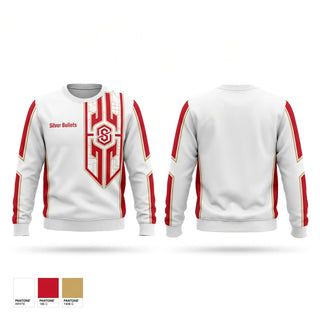 Crew Neck Sweatshirt, Silver Bullets, Men's Basketball, Teamtime, Team time, sublimation, custom sports apparel, team uniforms, spirit wear, spiritwear, sports uniforms, custom shirts, team store, custom team store, fundraiser sports, apparel fundraiser