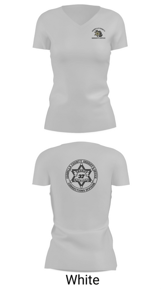 Womens Short Sleeve Vneck Shirt, Isabella County Sheriff's Office, Police, Teamtime, Team time, sublimation, custom sports apparel, team uniforms, spirit wear, spiritwear, sports uniforms, custom shirts, team store, custom team store, fundraiser sports, apparel fundraiser