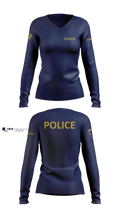 City of South Daytona Public Safety Women's Long Sleeve V-neck Shirt - 4