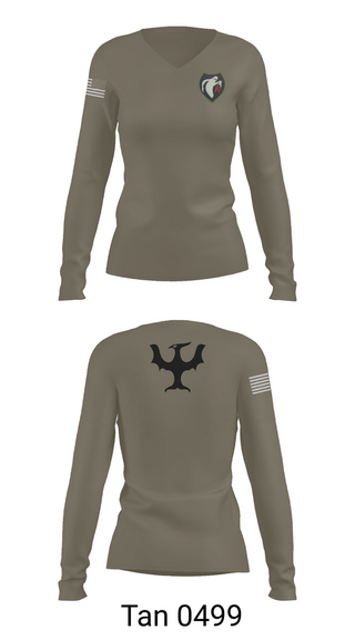 Womens Long Sleeve Vneck Shirt, 340th Psyop Co., , Teamtime, Team time, sublimation, custom sports apparel, team uniforms, spirit wear, spiritwear, sports uniforms, custom shirts, team store, custom team store, fundraiser sports, apparel fundraiser