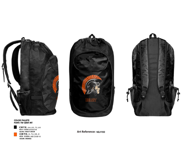 Gear Bag, Beloit Senior High School, Spirit Store, Teamtime, Team time, sublimation, custom sports apparel, team uniforms, spirit wear, spiritwear, sports uniforms, custom shirts, team store, custom team store, fundraiser sports, apparel fundraiser
