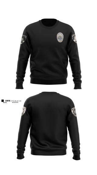 Crew Neck Sweatshirt, Ridgecrest Police Department, Police, Teamtime, Team time, sublimation, custom sports apparel, team uniforms, spirit wear, spiritwear, sports uniforms, custom shirts, team store, custom team store, fundraiser sports, apparel fundraiser