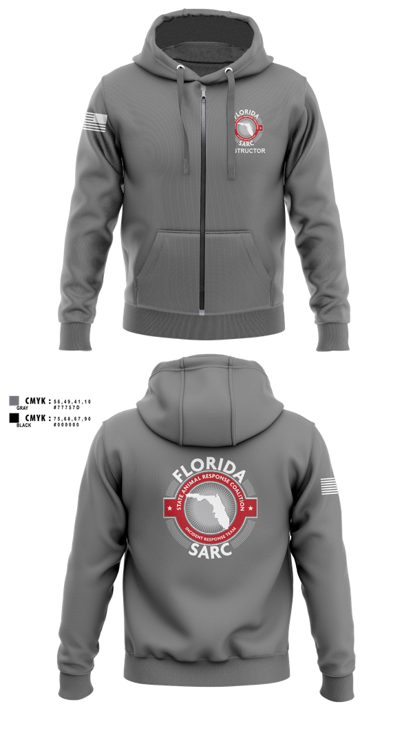 Zip Hoodie, Florida State Animal Response Coalition, , Teamtime, Team time, sublimation, custom sports apparel, team uniforms, spirit wear, spiritwear, sports uniforms, custom shirts, team store, custom team store, fundraiser sports, apparel fundraiser