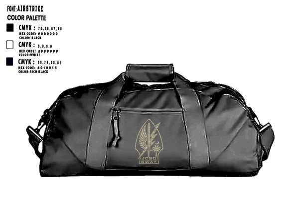 Duffle Bag, JCSO SWAT1, Police, Teamtime, Team time, sublimation, custom sports apparel, team uniforms, spirit wear, spiritwear, sports uniforms, custom shirts, team store, custom team store, fundraiser sports, apparel fundraiser