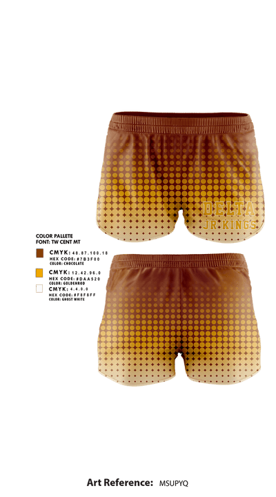 Delta jr kings youth football and cheer 28371645 Women's Shorts - 1