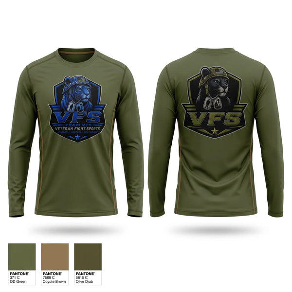 Long Sleeve Performance Shirt, Veteran Fight Sports, , Teamtime, Team time, sublimation, custom sports apparel, team uniforms, spirit wear, spiritwear, sports uniforms, custom shirts, team store, custom team store, fundraiser sports, apparel fundraiser