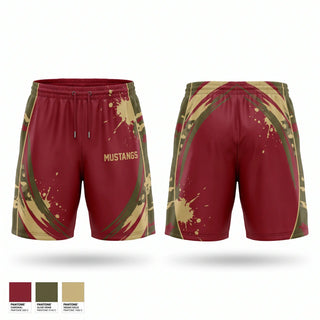 Athletic Shorts With Pockets, Mustangs, , Teamtime, Team time, sublimation, custom sports apparel, team uniforms, spirit wear, spiritwear, sports uniforms, custom shirts, team store, custom team store, fundraiser sports, apparel fundraiser