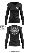 FMS 27 56300622 Women's Long Sleeve V-neck Shirt - 3