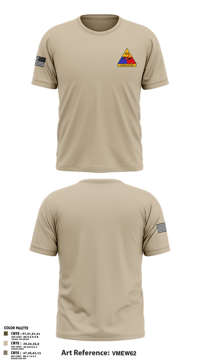 49th Armored 63475164 Old School Cotton Feel Shirt - 2