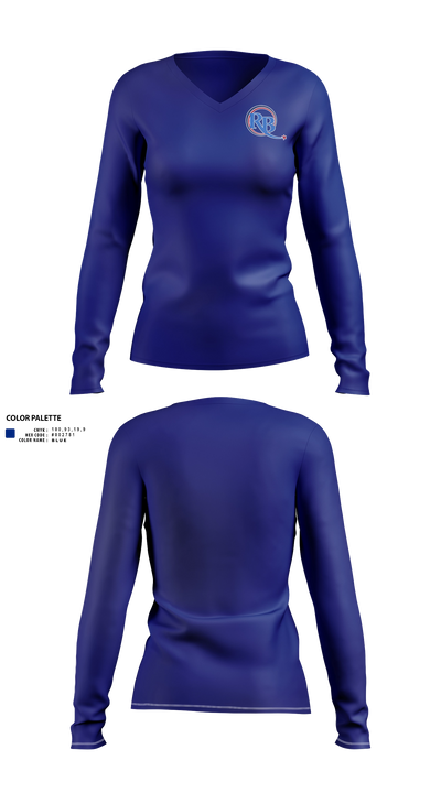 River Bend Career and technical Center Women's Long Sleeve V-neck Shirt - 21