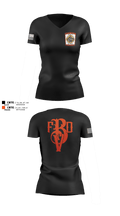 Baptist Valley Volunteer Fire Department  Women's Short Sleeve V-neck Shirt - 1