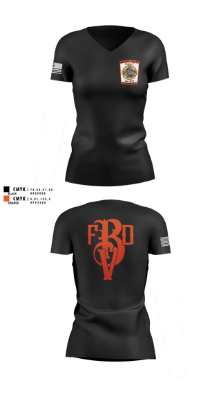 Womens Short Sleeve Vneck Shirt, Baptist Valley Volunteer Fire Department, Fire Department, Teamtime, Team time, sublimation, custom sports apparel, team uniforms, spirit wear, spiritwear, sports uniforms, custom shirts, team store, custom team store, fundraiser sports, apparel fundraiser