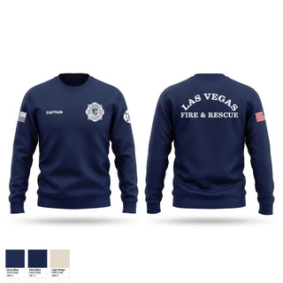 Crew Neck Sweatshirt, Las Vegas fire and rescue, Fire Department, Teamtime, Team time, sublimation, custom sports apparel, team uniforms, spirit wear, spiritwear, sports uniforms, custom shirts, team store, custom team store, fundraiser sports, apparel fundraiser