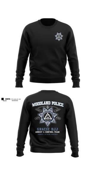 Crew Neck Sweatshirt, Arrest and Control, Police, Teamtime, Team time, sublimation, custom sports apparel, team uniforms, spirit wear, spiritwear, sports uniforms, custom shirts, team store, custom team store, fundraiser sports, apparel fundraiser
