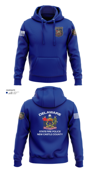 Hoodie, Delaware State Fire Polic, Police, Teamtime, Team time, sublimation, custom sports apparel, team uniforms, spirit wear, spiritwear, sports uniforms, custom shirts, team store, custom team store, fundraiser sports, apparel fundraiser