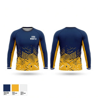 Long Sleeve Performance Shirt, USS NIMITZ, Men's Soccer, Teamtime, Team time, sublimation, custom sports apparel, team uniforms, spirit wear, spiritwear, sports uniforms, custom shirts, team store, custom team store, fundraiser sports, apparel fundraiser