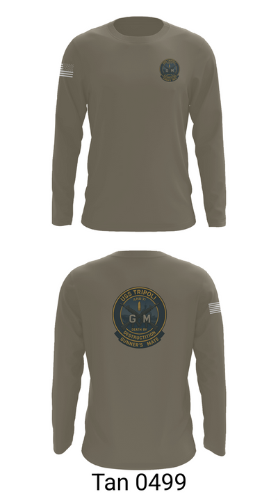 USS TRIPOLI 21275636 Long Sleeve Performance Shirt 63