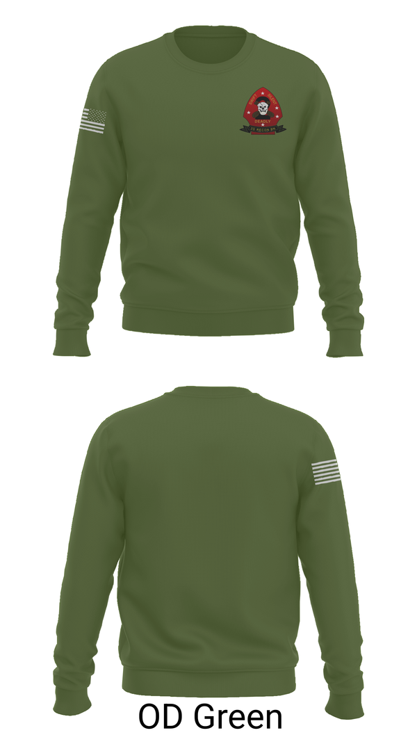 Crew Neck Sweatshirt, 2nd Recon Battalion, , Teamtime, Team time, sublimation, custom sports apparel, team uniforms, spirit wear, spiritwear, sports uniforms, custom shirts, team store, custom team store, fundraiser sports, apparel fundraiser