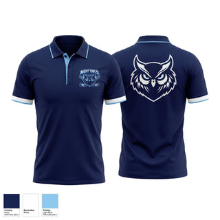 Short Sleeve Performance Polo, Night Owls, Ice Hockey, Teamtime, Team time, sublimation, custom sports apparel, team uniforms, spirit wear, spiritwear, sports uniforms, custom shirts, team store, custom team store, fundraiser sports, apparel fundraiser