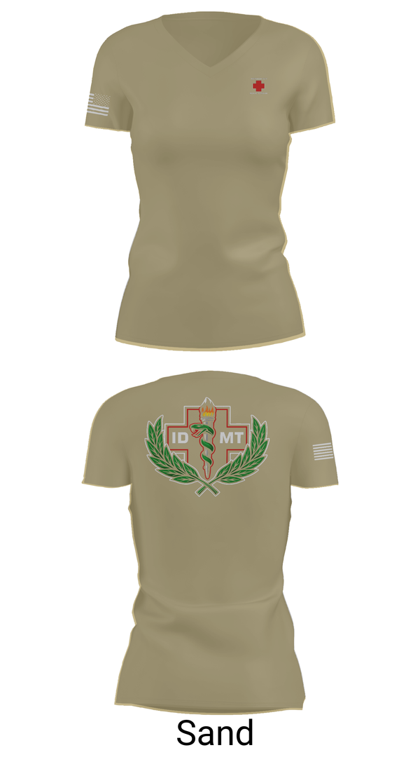 Womens Short Sleeve Vneck Shirt, IDMTs, Air Force, Teamtime, Team time, sublimation, custom sports apparel, team uniforms, spirit wear, spiritwear, sports uniforms, custom shirts, team store, custom team store, fundraiser sports, apparel fundraiser