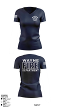 Wayne Fire Department Women's Short Sleeve V-neck Shirt - 6