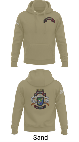 Hoodie, 1/75 Ranger Battalion, Army, Teamtime, Team time, sublimation, custom sports apparel, team uniforms, spirit wear, spiritwear, sports uniforms, custom shirts, team store, custom team store, fundraiser sports, apparel fundraiser