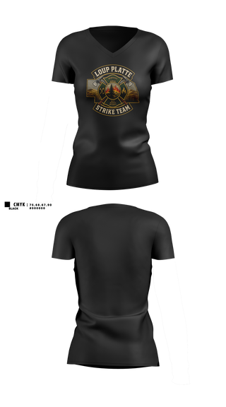 Womens Short Sleeve Vneck Shirt, Litchfield Volunteer Fire Department, Fire Department, Teamtime, Team time, sublimation, custom sports apparel, team uniforms, spirit wear, spiritwear, sports uniforms, custom shirts, team store, custom team store, fundraiser sports, apparel fundraiser