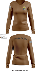 Fire Rescue Operations Group 65022293 Women's Long Sleeve V-neck Shirt - 104