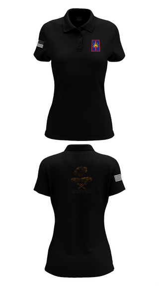 Womens Short Sleeve Performance Polo, 204thFSC, National Guard, Teamtime, Team time, sublimation, custom sports apparel, team uniforms, spirit wear, spiritwear, sports uniforms, custom shirts, team store, custom team store, fundraiser sports, apparel fundraiser