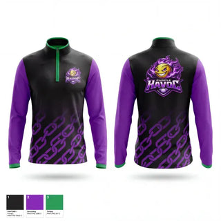 Quarter Zip Jacket, Purple Havoc, Softball, Teamtime, Team time, sublimation, custom sports apparel, team uniforms, spirit wear, spiritwear, sports uniforms, custom shirts, team store, custom team store, fundraiser sports, apparel fundraiser