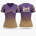 Sugah Please Breakfast Brunch Bar 84715642 Women's Short Sleeve V-neck Shirt - 100
