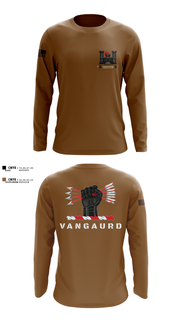 Long Sleeve Performance Shirt, 1ST PLT 76TH CEC-S, Army, Teamtime, Team time, sublimation, custom sports apparel, team uniforms, spirit wear, spiritwear, sports uniforms, custom shirts, team store, custom team store, fundraiser sports, apparel fundraiser